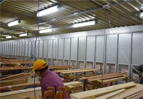 Dry grinding dust removal equipment view