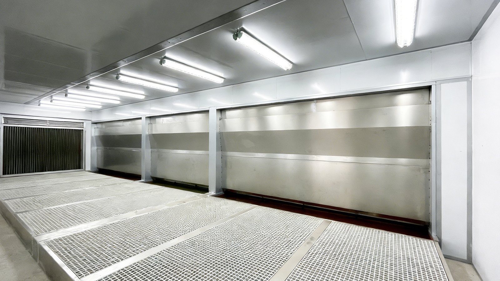 Automotive paint baking booth
