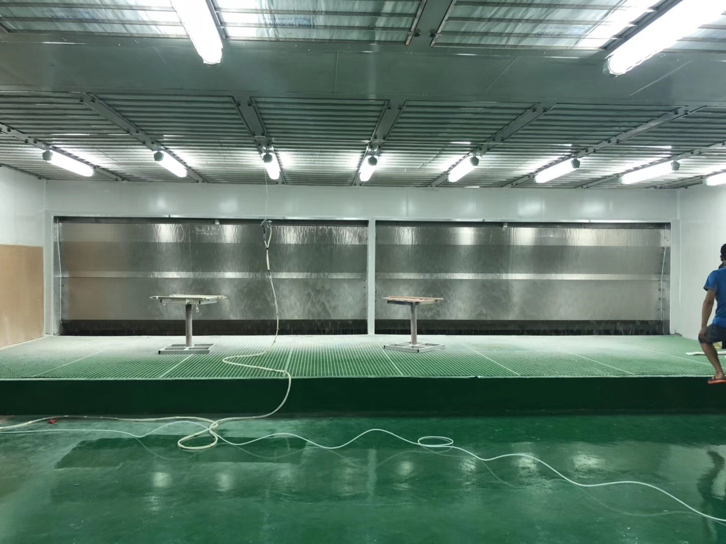 Custom large scale spray booth